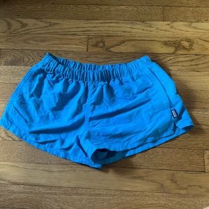 Patagonia Barely Baggies, size small, electric blue